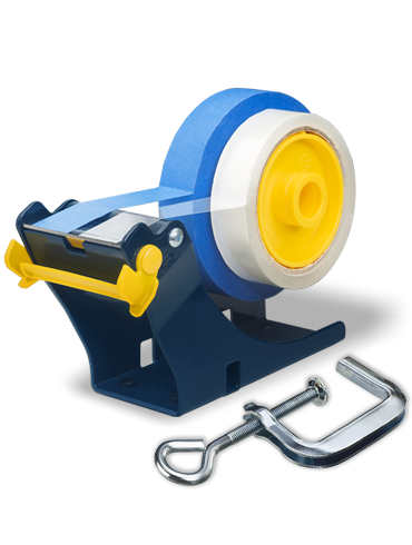 Tapedispenser til 50 mm pakketape. Fastgøres på bord.