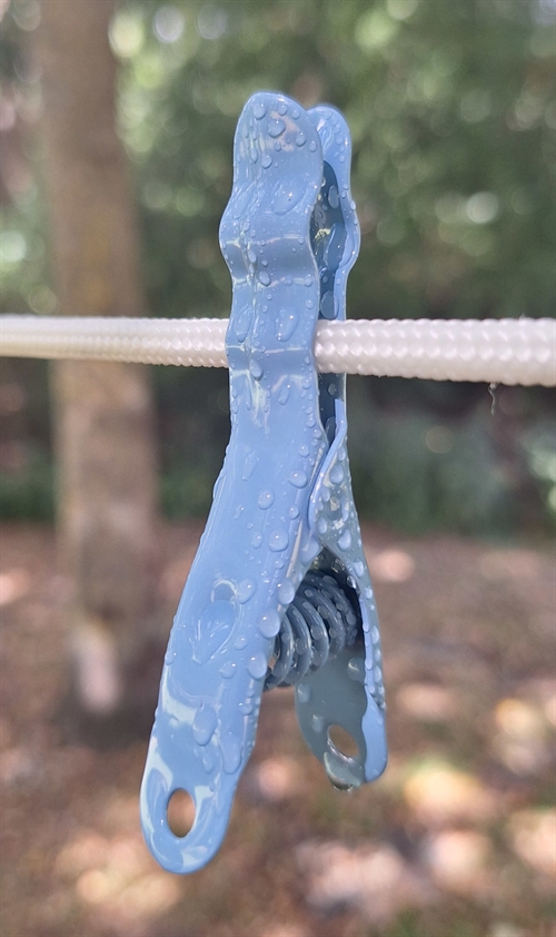 Omega Tøjklemme, pastelblå