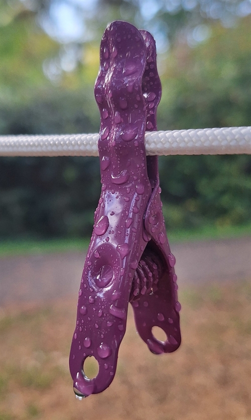 Omega Tøjklemme, violet